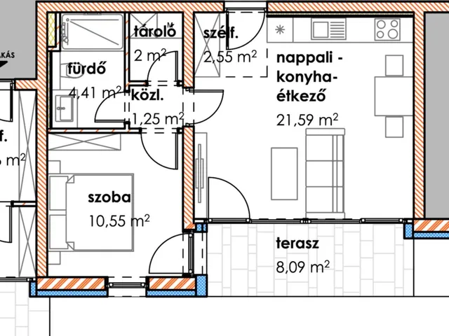 Eladó lakás Makó 47 nm