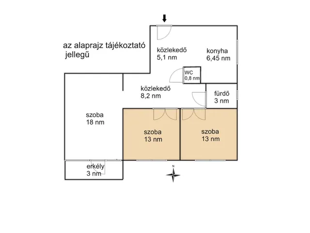 Eladó lakás Gyula, Törökzug 68 nm