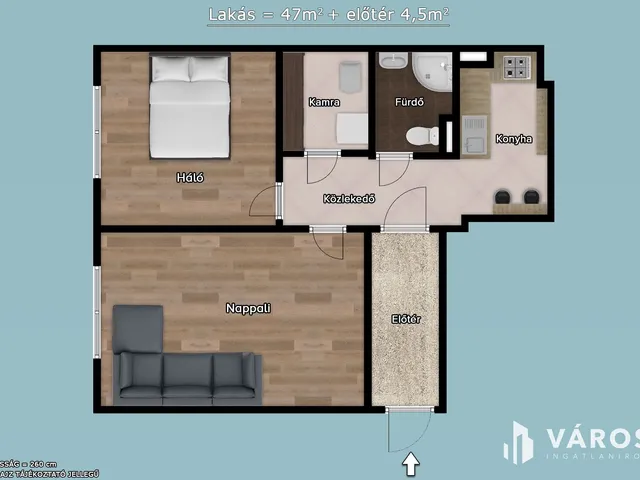 Kiadó lakás Budapest XV. kerület, Újpalota 47 nm