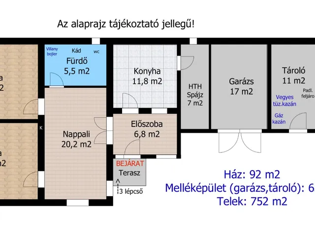 Eladó ház Győrladamér 92 nm