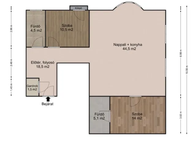 Kiadó lakás Budapest XIII. kerület, Újlipótváros 99 nm