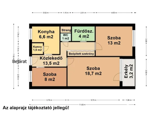 Eladó lakás Békéscsaba, Penza-lakótelep 69 nm