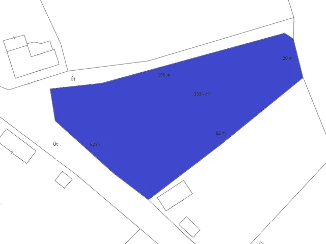 Eladó telek Mezőnagymihály 3634 nm