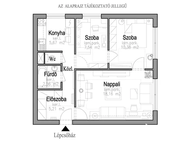 Eladó lakás Szeged, Felsőváros 52 nm