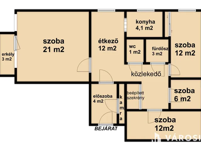 Eladó lakás Veszprém, Jutasi úti lakótelep 80 nm