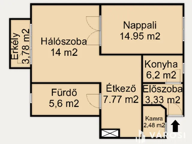 Kiadó lakás Hódmezővásárhely, Belváros 57 nm