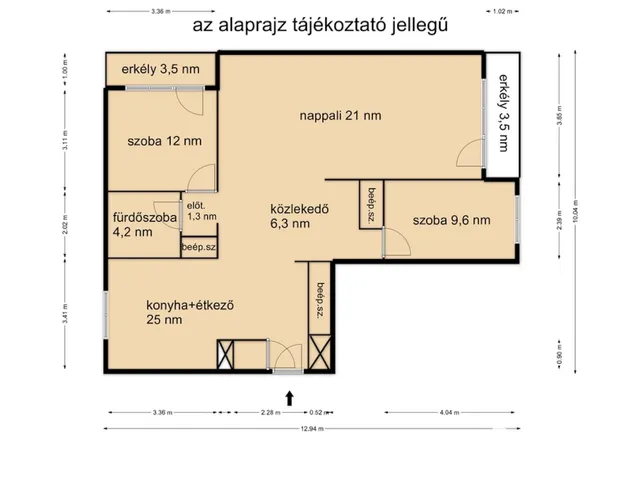 Eladó lakás Gyula 82 nm