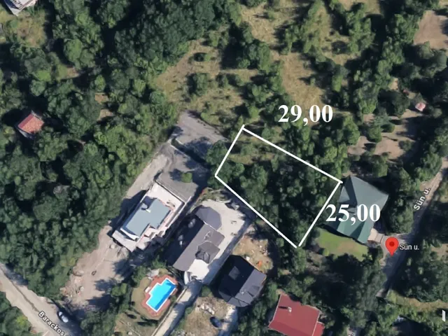 Eladó telek Szentendre 738 nm