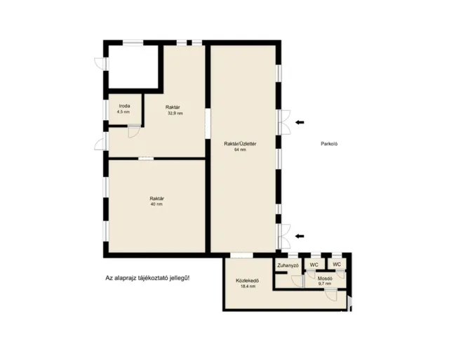 Kiadó kereskedelmi és ipari ingatlan Békéscsaba 170 nm