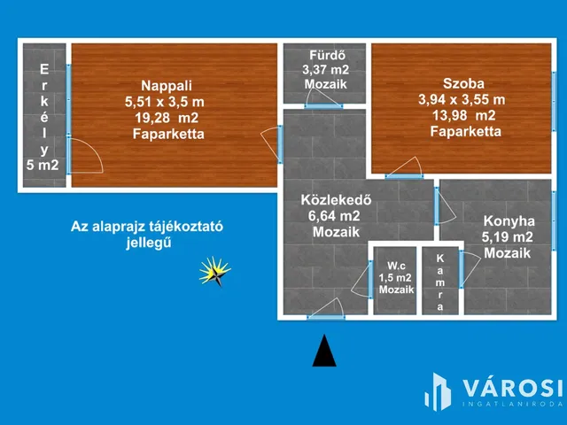 Eladó lakás Szeged, Északi városrész 56 nm