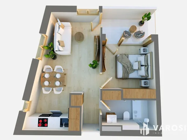 Eladó lakás Debrecen, Postakert 37 nm