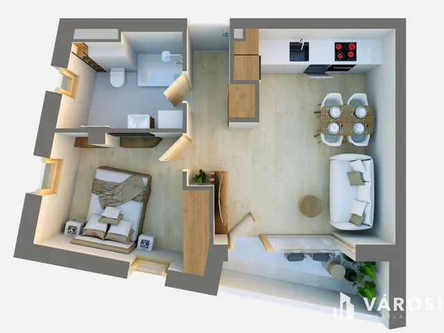 Eladó lakás Debrecen, Postakert 43 nm