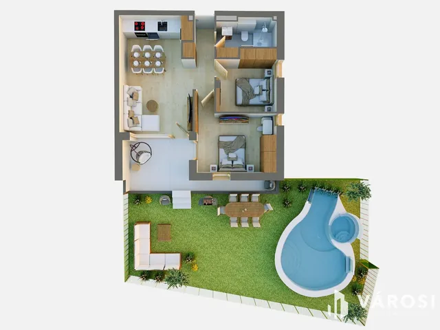 Eladó lakás Debrecen, Postakert 54 nm