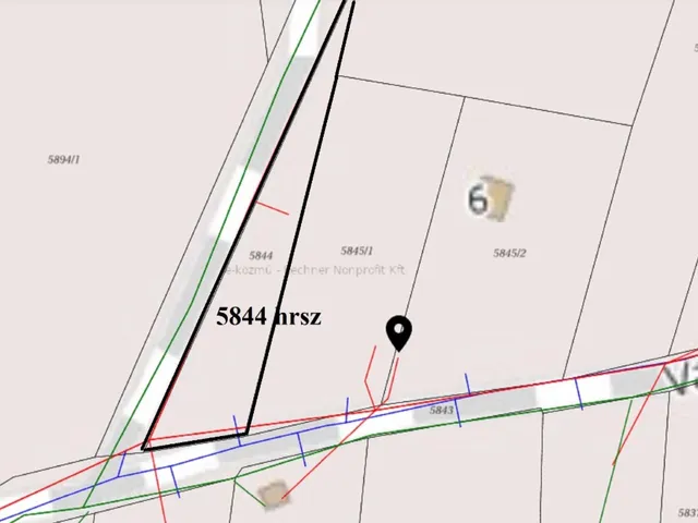 Eladó telek Verőce 550 nm