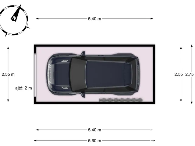 Eladó garázs Győr, Nádorváros 13 nm