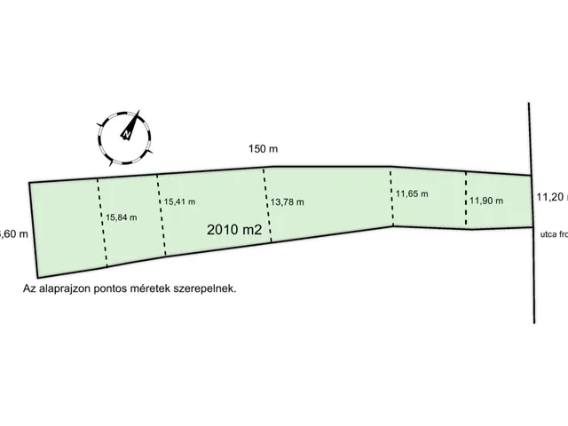 Eladó telek Győrújbarát 2010 nm
