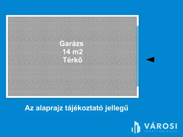 Eladó garázs Szeged, Felsőváros 14 nm