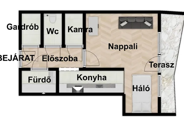 Kiadó lakás Budapest II. kerület, Országút 47 nm