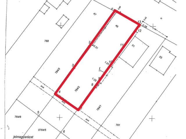 Eladó telek Kazár 1079 nm