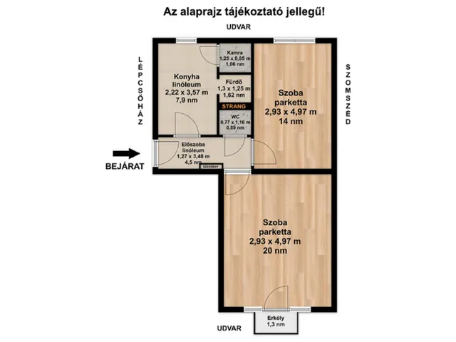 Eladó lakás Szeged 50 nm