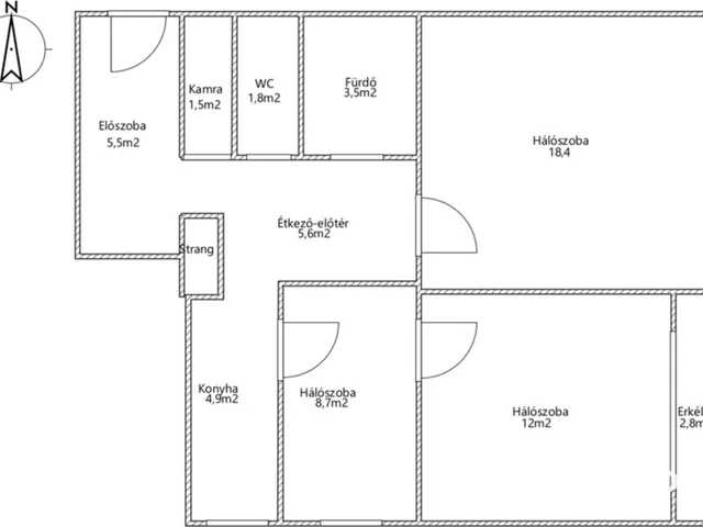 Eladó lakás Tapolca, Dobó István-lakótelep 62 nm