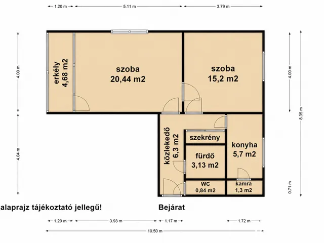 Eladó lakás Békéscsaba, Belváros 58 nm