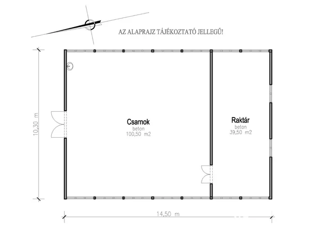 Kiadó kereskedelmi és ipari ingatlan Hódmezővásárhely 140 nm