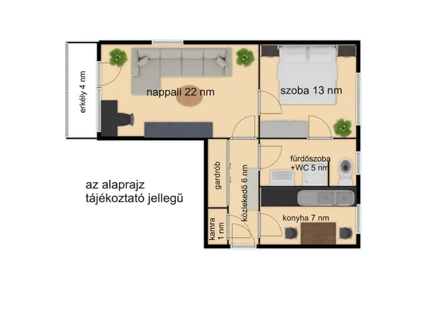 Eladó lakás Gyula 54 nm