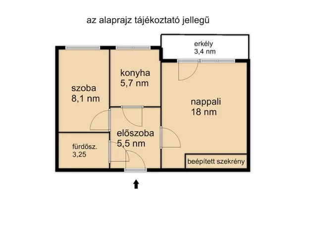 Kiadó lakás Békéscsaba, Belváros 42 nm