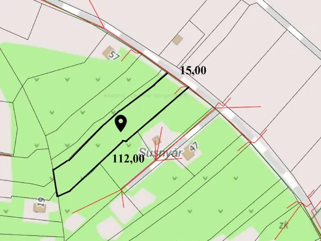 Eladó telek Pomáz 1687 nm