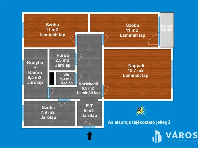 Kiadó lakás Szeged, Felsőváros 72 nm