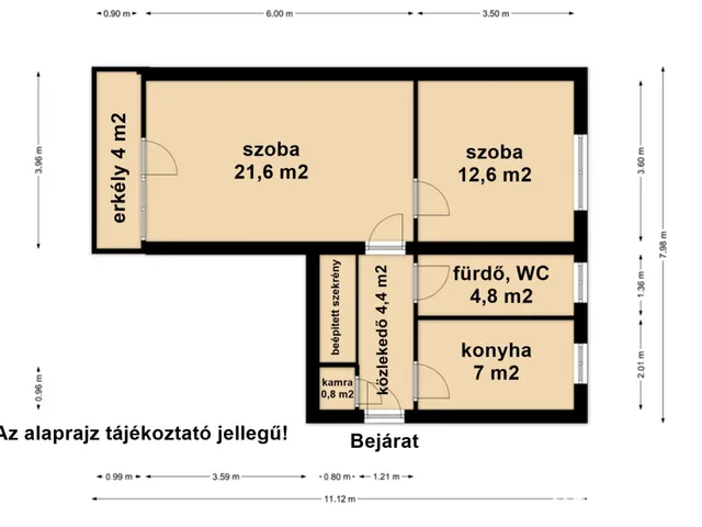 Eladó lakás Békéscsaba, Kazinczy-lakótelep 64 nm