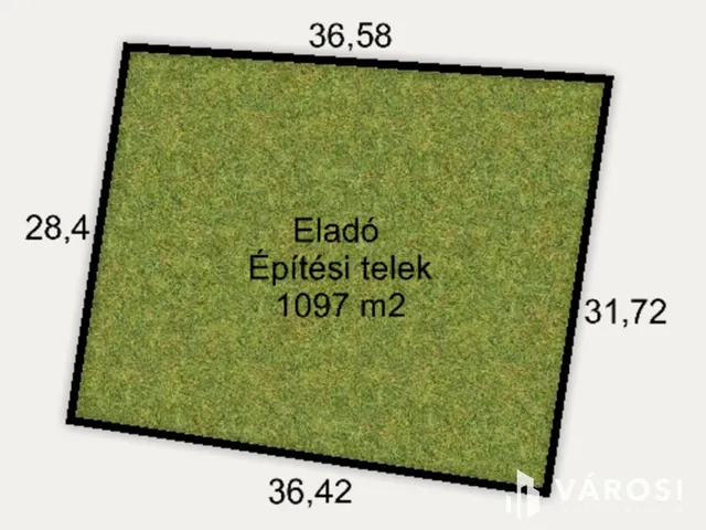 Eladó telek Hódmezővásárhely, Kishomok 1097 nm
