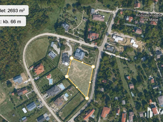 Eladó telek Csobánka 2693 nm