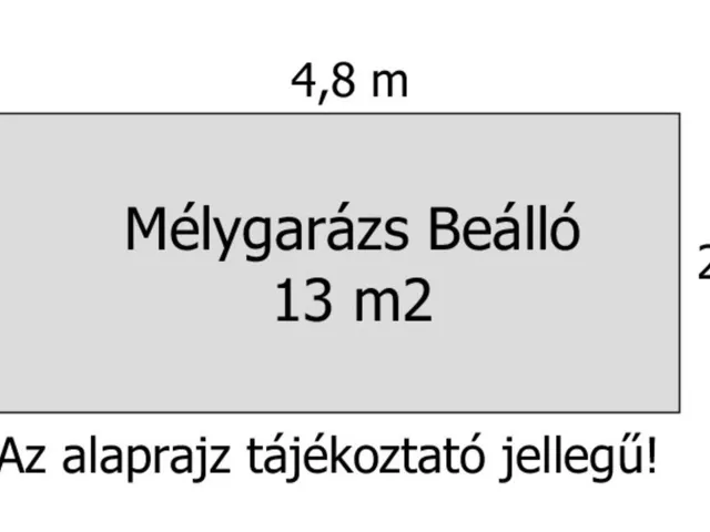 Kiadó garázs Győr, Nádorváros 13 nm