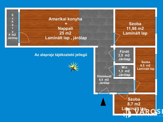 Eladó lakás Szeged, Felsőváros 64 nm