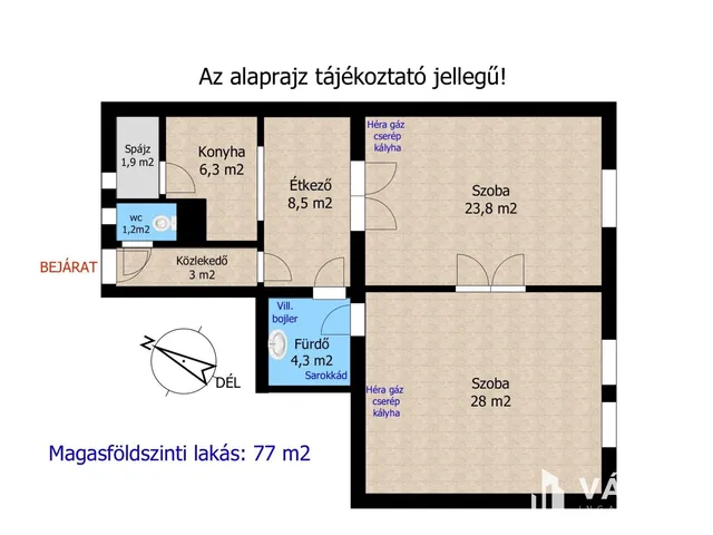 Eladó lakás Győr, Nádorváros 77 nm