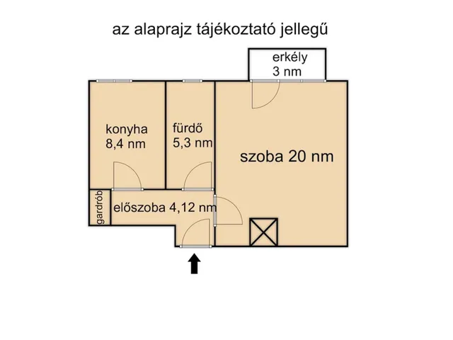 Eladó lakás Gyula, Belváros 38 nm