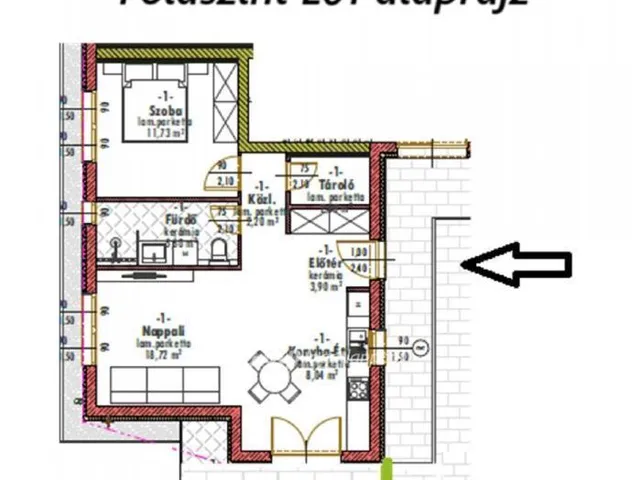 Eladó lakás Monorierdő 52 nm