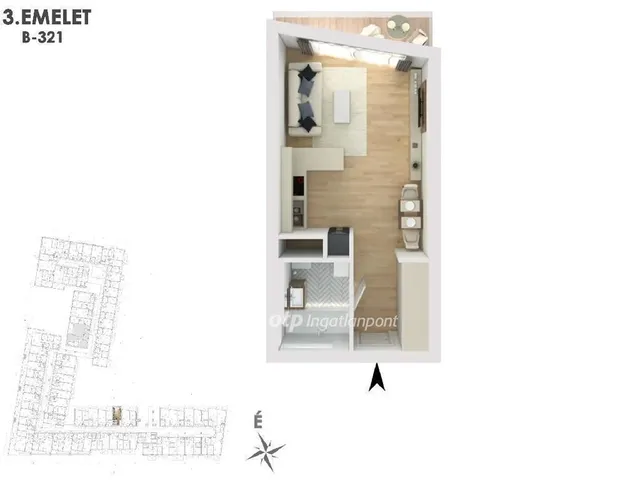 Eladó lakás Budapest XIII. kerület 32 nm