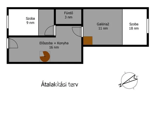 Eladó lakás Budapest VIII. kerület 45 nm