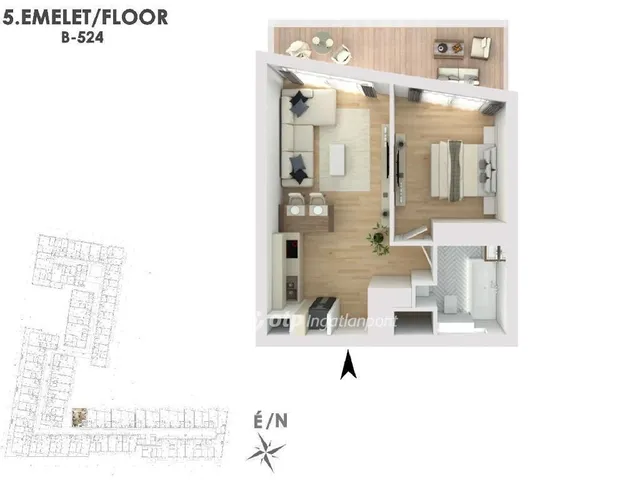 Eladó lakás Budapest XIII. kerület 42 nm