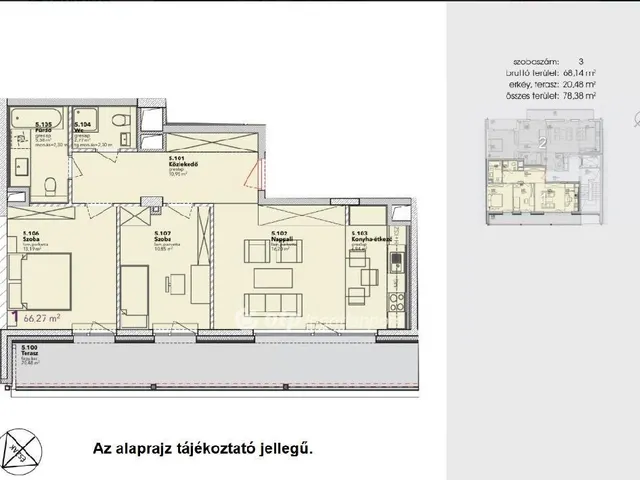 Eladó lakás Budapest IX. kerület 68 nm