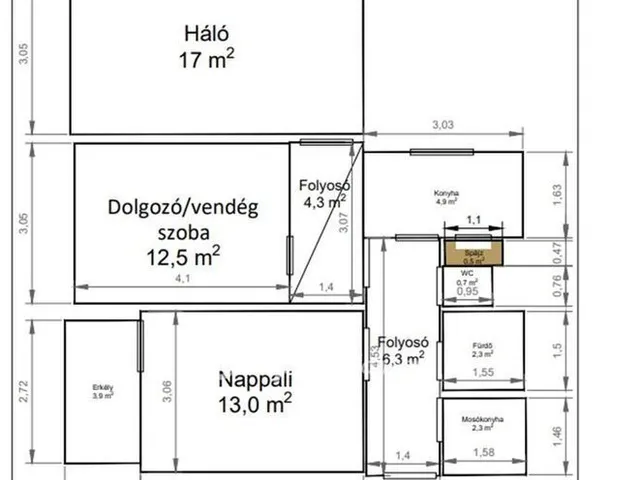 Eladó lakás Budapest III. kerület 66 nm