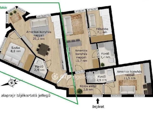 Eladó lakás Budapest VIII. kerület 36 nm