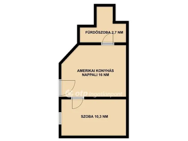 Eladó lakás Budapest VI. kerület 29 nm