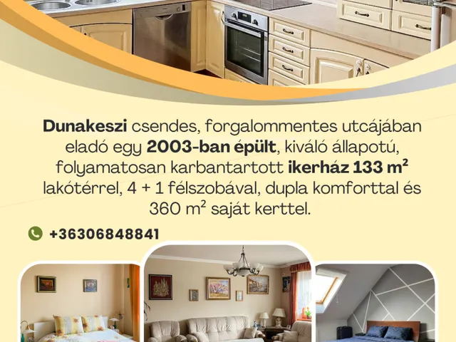 Eladó ház Dunakeszi 133 nm