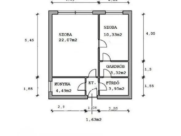 Eladó lakás Budapest XIV. kerület 46 nm