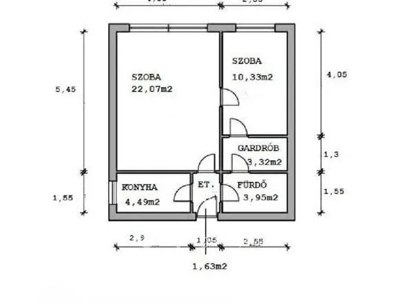 Eladó lakás Budapest XIV. kerület 46 nm