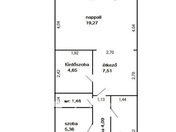 Eladó lakás Hévíz 49 nm